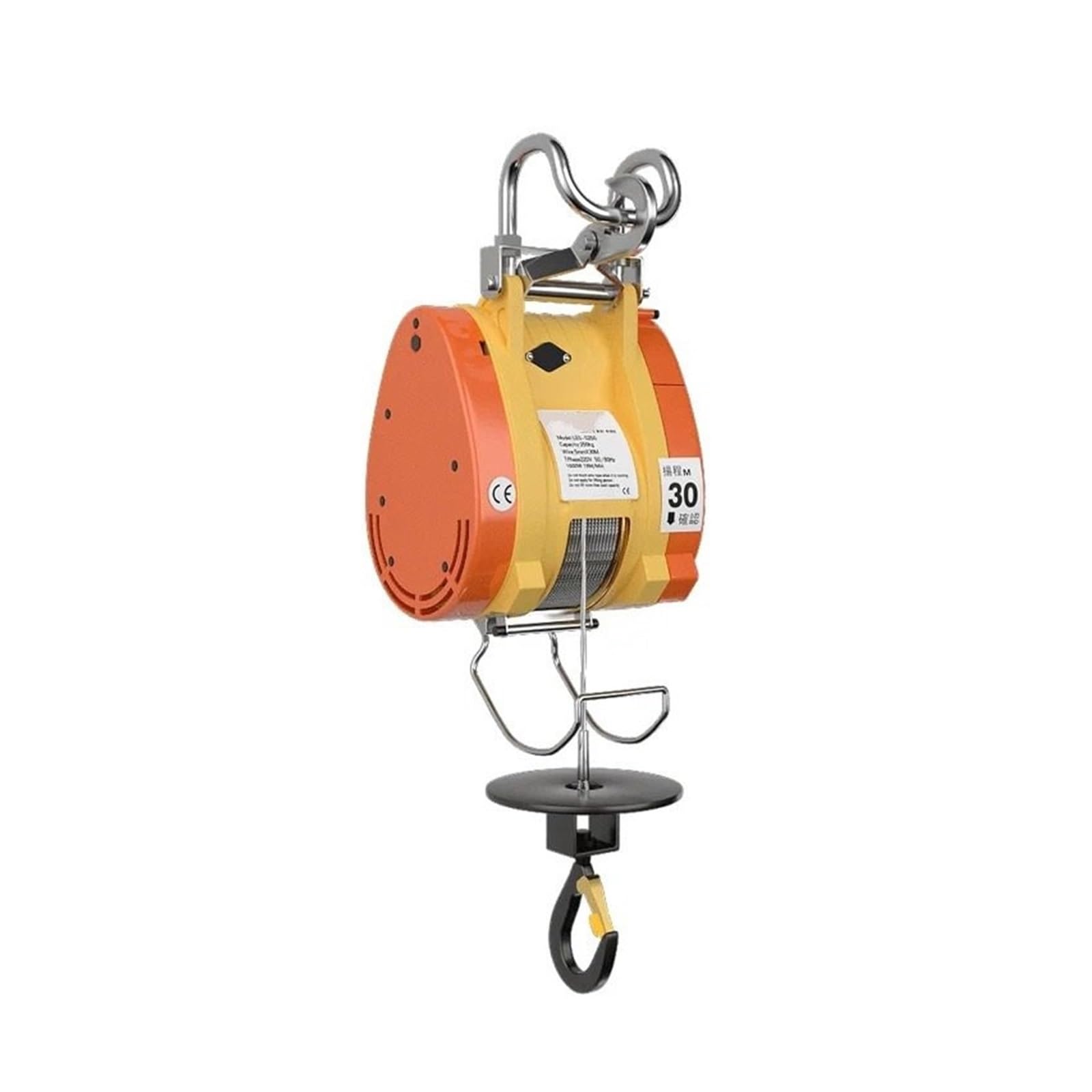 Paranco Sospeso Portatile 220v Elettrico Ad Altissima Efficienza In Miniatura Gru Cavo Verricello 360KG / 500KG Paranco Elettrico Telecomandato Verricello