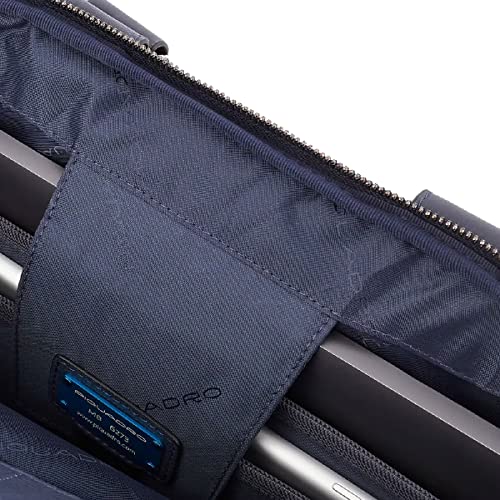 Piquadro Ronnie Leather Briefcase 43 cm Laptop Compartment, night blue, One Size4