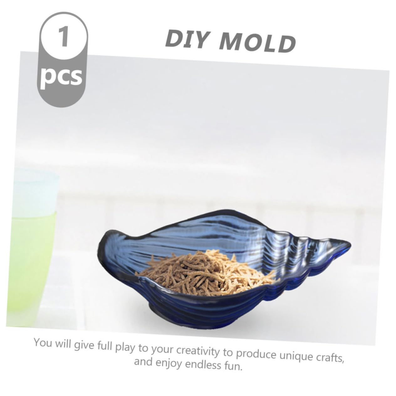 Beavorty 3pièces Moule Silicone pour Plateau De Rangement Créez Votre Propre Artisanat Unique avec Notre Moule De Conque pour Activités Famille Et Projets Créatifs