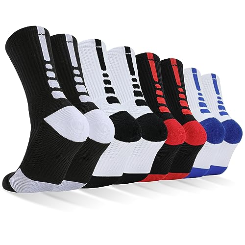 Dingcooler Elite - Calcetines de baloncesto acolchados, atléticos, deportivos, para jóvenes y adultos, Medium