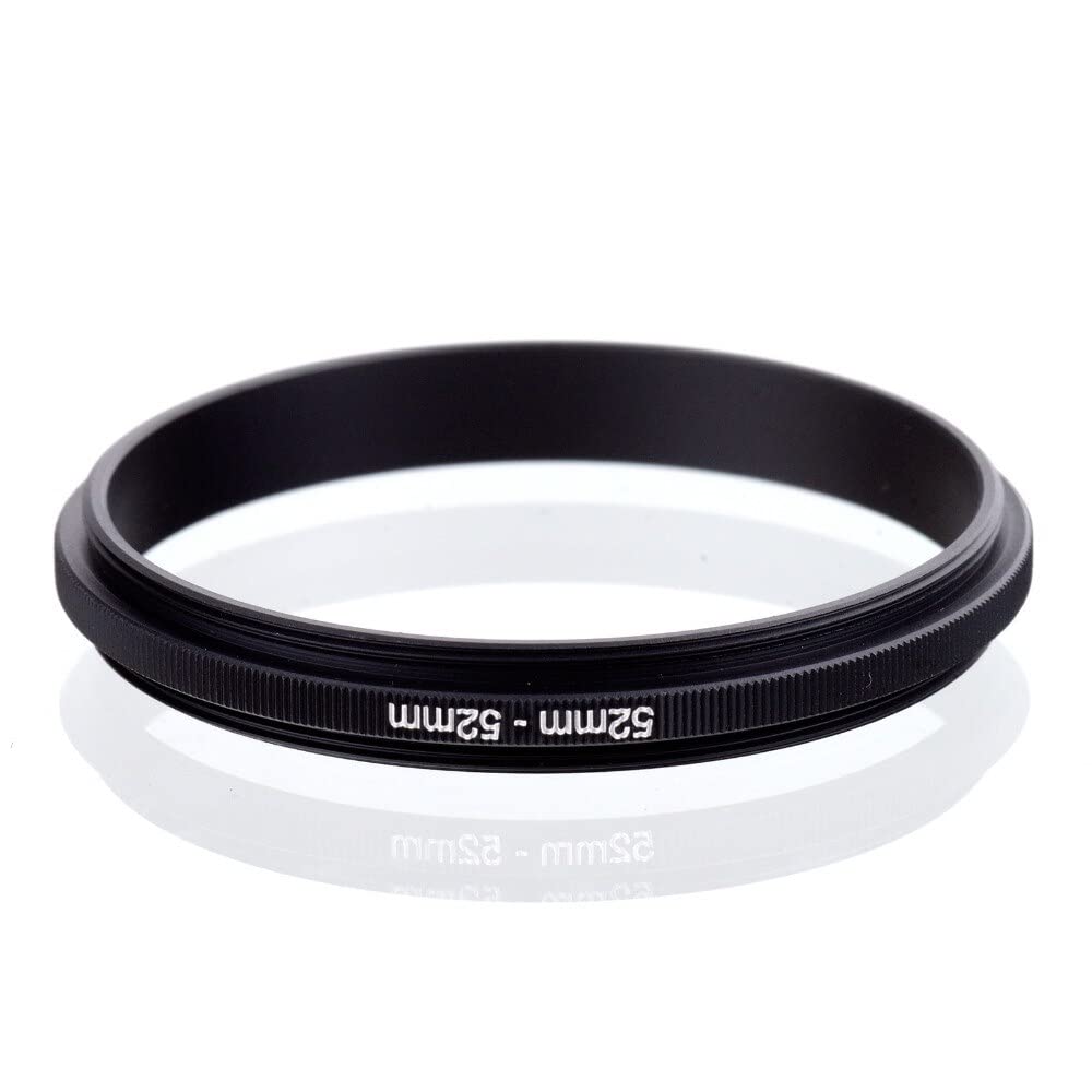 Anello di Inversione Macro Coupler Maschio-Maschio | Raccordo per Fotografia Macro e Micro | Adattatore in Alluminio Anodizzato per Obiettivi Fotografici - Varie Misure Disponibili: (58-58 mm)