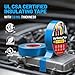 RED WOLF 5 Pack Blue Electrical Tape 3/4 Inch x 66 Ft Industrial Grade UL/CSA Listed 7 Mil Thick Flame Retardant High Temp Waterproof Electrical PVC Tape Electric Super Vinyl Rated 600V