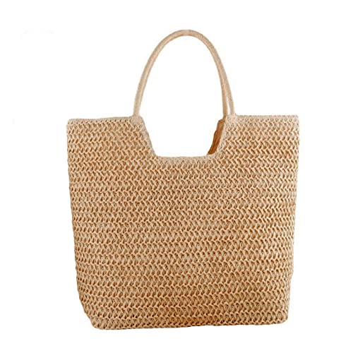 Women's Straw Bag Woven Basket Beach Purse Summer Purses Vacation Handbags Straw Purse