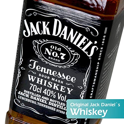 polar-effekt Whisky Geschenkset - 6-Teilig - Deutsche Herstellung - Jack Daniels No.7 Flasche - 2 Untersetzer - 2… – Bild 7