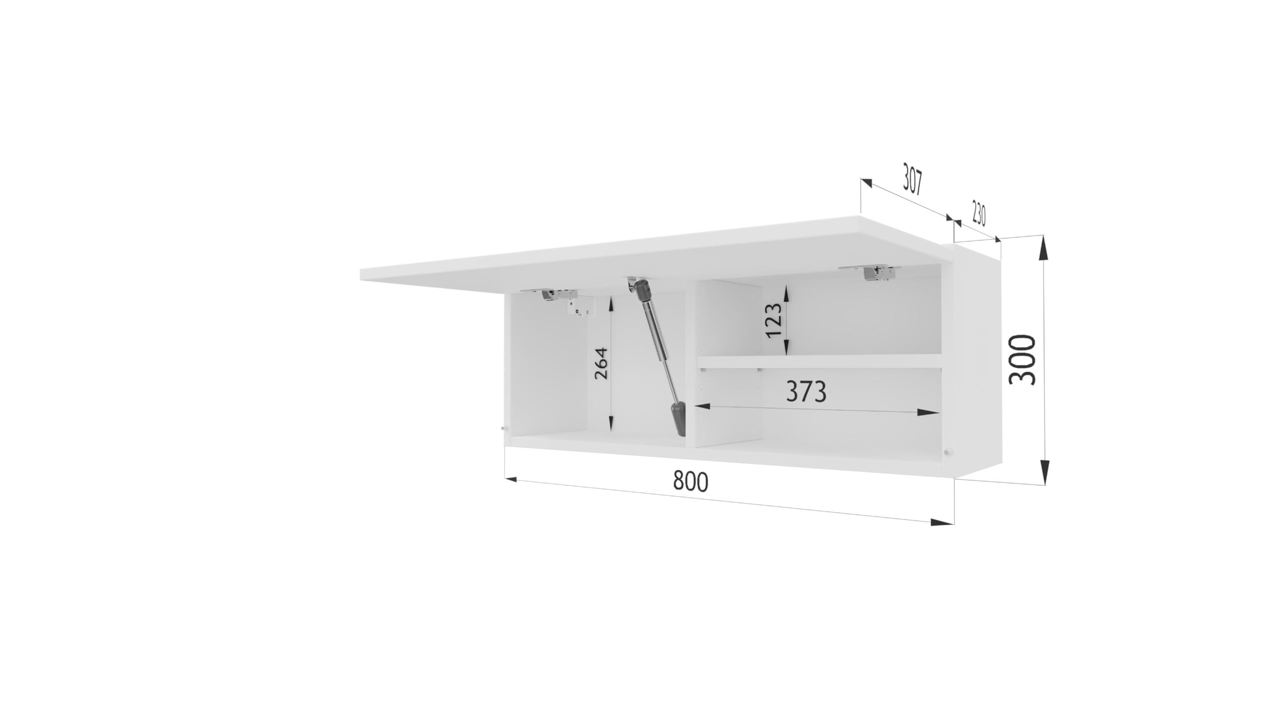 PLATAN ROOM Badschrank 80/120 / 160/200 / 240 breit Badmöbel Badezimmer Klapphängeschrank Schrank Hochglanz Matt Weiß (Weiß Matt/Weiß Hochglanz, 80 x 30 x 25)