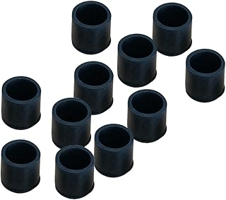 Chair Leg Protectors 12 pezzi 16mm in Gomma interna Caps Caps Tubi tappi protettivi Caps Caps Caps Caps Non-Slip Rubber Leg Tips Caps (Color : Black, Size : One Size)
