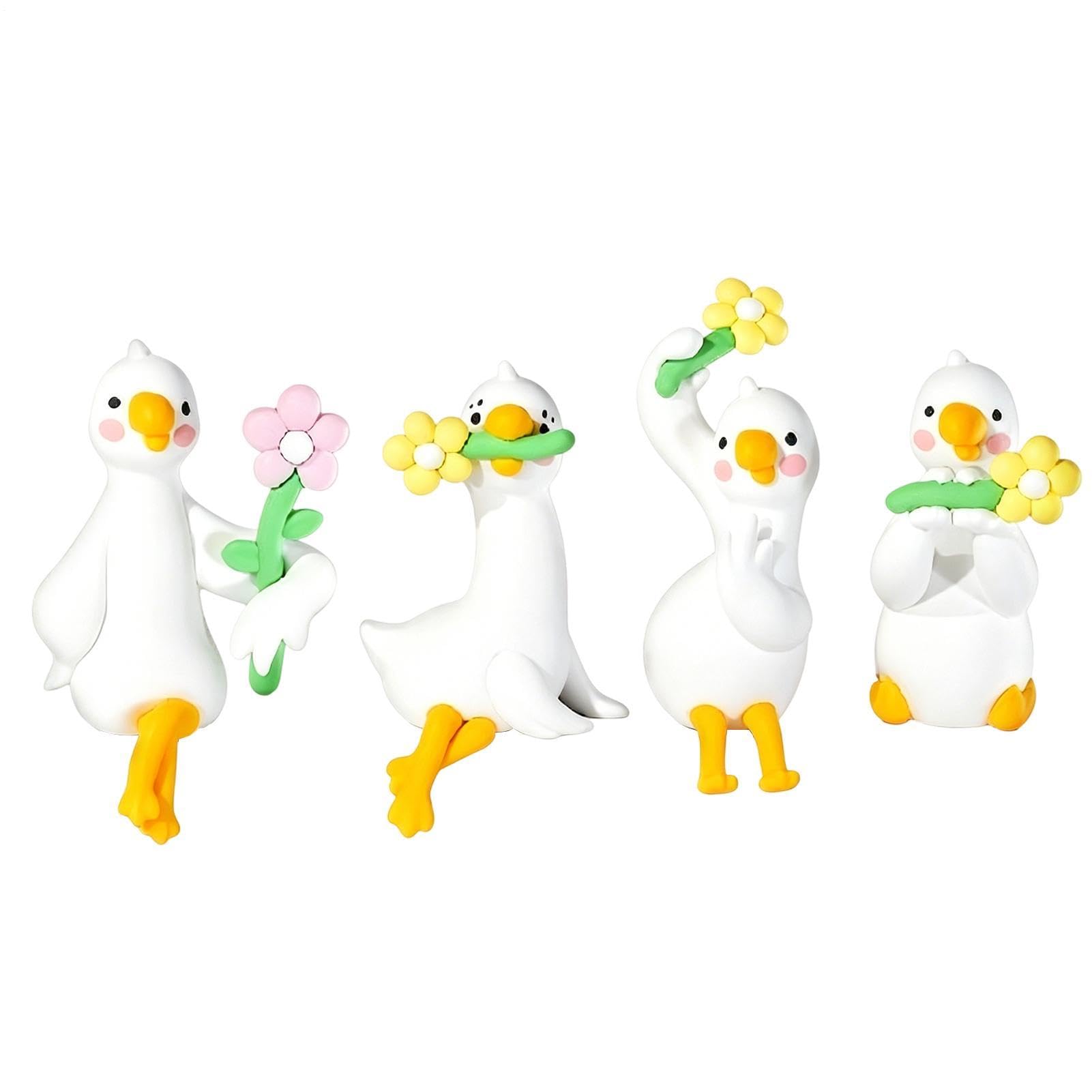 Figurines d'oie pour moniteur : le cadeau parfait pour télétravailleur