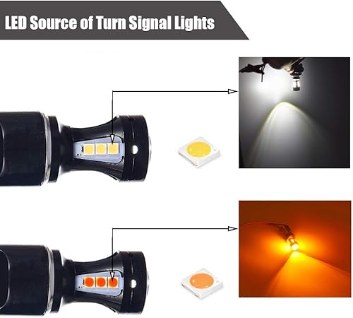 Miniatura 2 de J-eep Gladiator Switchback - Juego de bombillas LED de señal de giro y luces DRL de estacionamiento para JT Gladiator Rubicon Overland 2020, 5 años