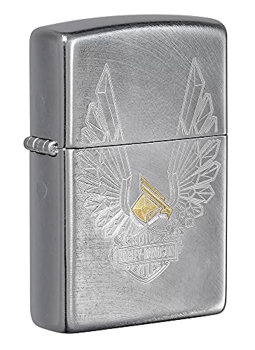 Encendedor Zippo Harley-Davidson Eagle Wings Chrome miniatura 1