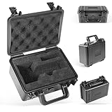 Hard Shell Carrying Chronograph Case Shockproof Water-resistant with Customized Foam Insert fit for Garmin Xero C1 Pro and Cable Accessories (Case Only)