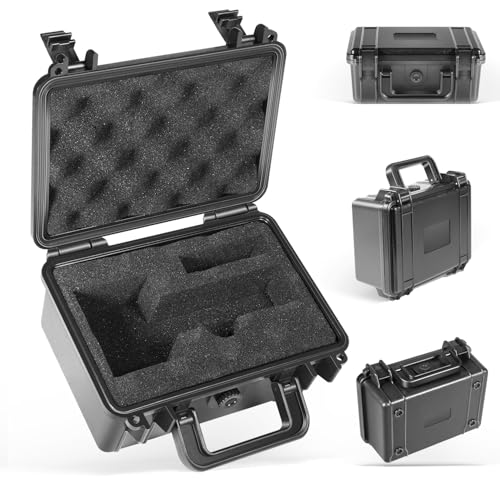 Hard Shell Carrying Chronograph Case Shockproof Water-resistant with Customized Foam Insert fit for Garmin Xero C1 Pro and Cable Accessories (Case Only)