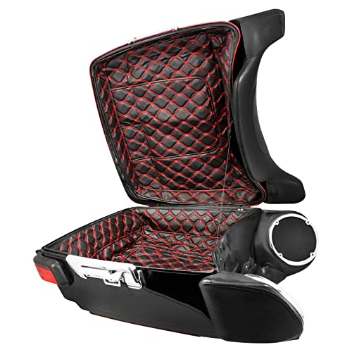 Harley-Davidson FLH リアボックス　トップケース Amazon | HDBUBALUS バイク トップケース パニアケース リア