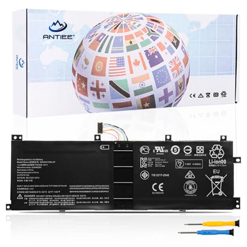 ANTIEE BSNO4170A5-AT 5B10L68713 Laptop Battery for Lenovo Ideapad Miix 510-12ISK 80U1 510-12IKB 80XE 520-12IKB 20M3 20M4 81CG, Miix 5 pro 510-12 Series LH5B10L67278 BSNO4170A5-LH 7.68V 39Wh 5110mAh