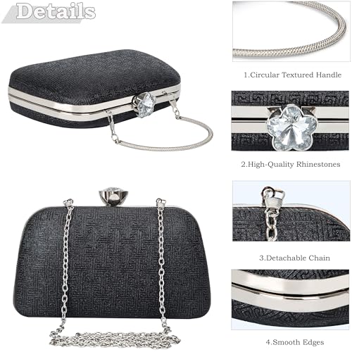Image of BBTT.ful New Clutch Purses for Women Elegant Evening Bag for Party, Wedding, and Formal Events