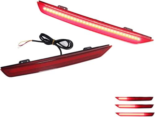 GTINTHEBOX Para 2011 2012 2013 2014 2015 2016 2017 Honda Odyssey LED trasero niebla parachoques reflector freno cola secuencial luces de señal de