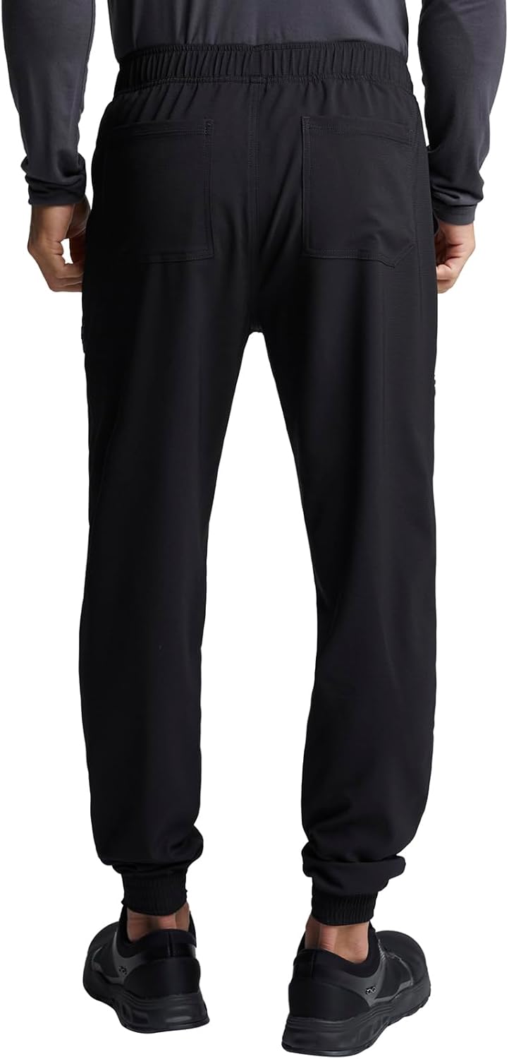 Cherokee Mens Mid Rise Pull-on Jogger Scrubs Pant - Image 3