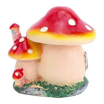 Amazon.co.jp: Yyiingkku きのこ家 置物 樹脂 工芸品 可愛い