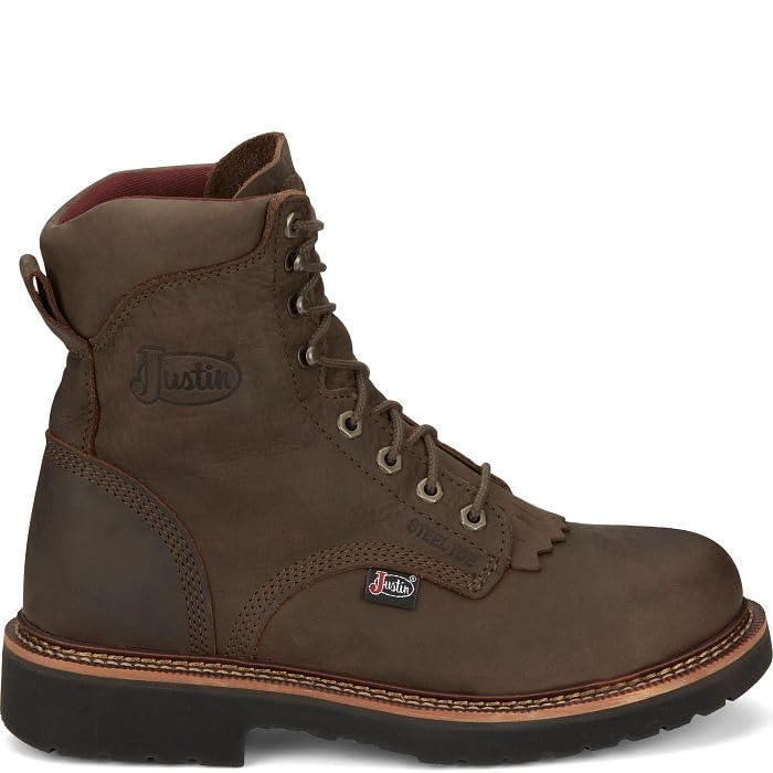 Justin Boots Men's OW441 Rivot 8" Lace-Up Work Boot2
