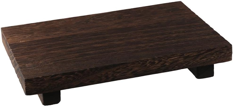 couponhub Movable Solid Wood Household Pallet,Tung Tree Handmade Small Wood Tray,Wood Pedestal Stand,Bathroom Counter Organizer,Wood Tray,9 * 6 Inch