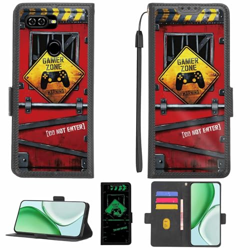 Aroepurt Case Compatible for BLU G50 Mega Phone Case Flip Cover [with Tempered Glass Screen Protector][RFID Blocking][Luminous Effect] LPT-JGP