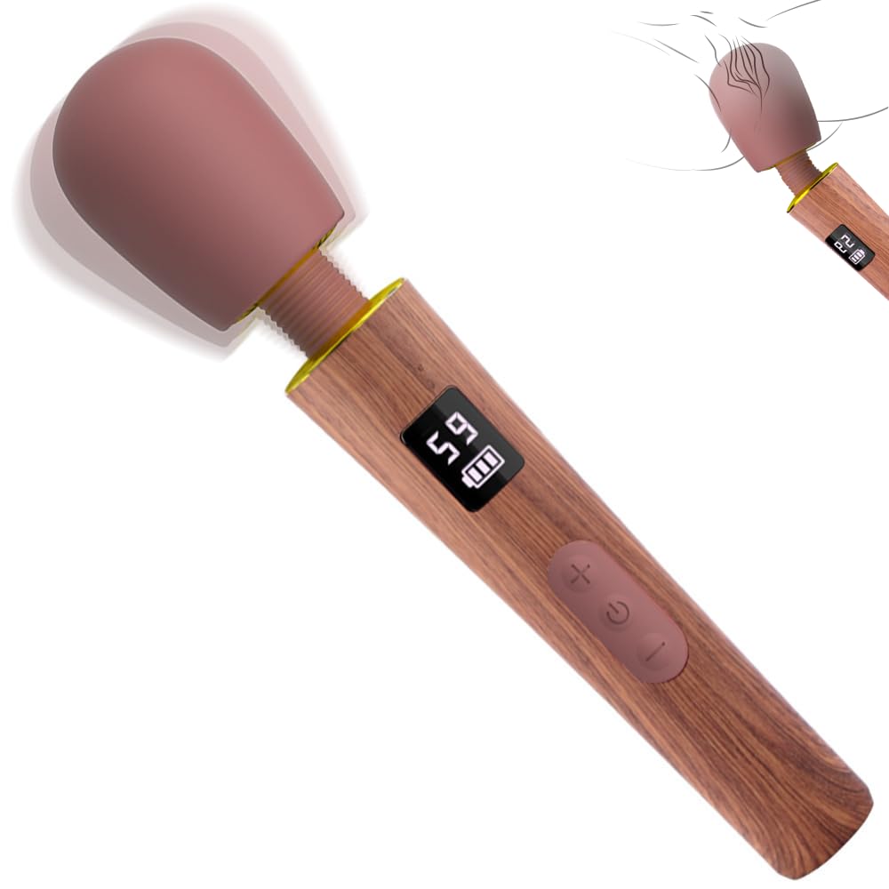 Massagestab Starker Dildo Vibrator Sex Spielzeug für die Frau, Handheld Elektrisch Massagegerät Stab mit 9 Vibrationsmodi und 5 Geschwindigkeitsstufen Paar-Vibratoren Sex Toyset für Woman