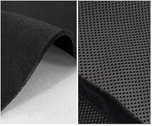 Alaska Speaker Grill Cover Cloth/Spraker Grill Repair Cloth 200 GSM. Stereo Mesh Fabric for Speaker Repair. Black Colour (60 x 40 Cm, Black)