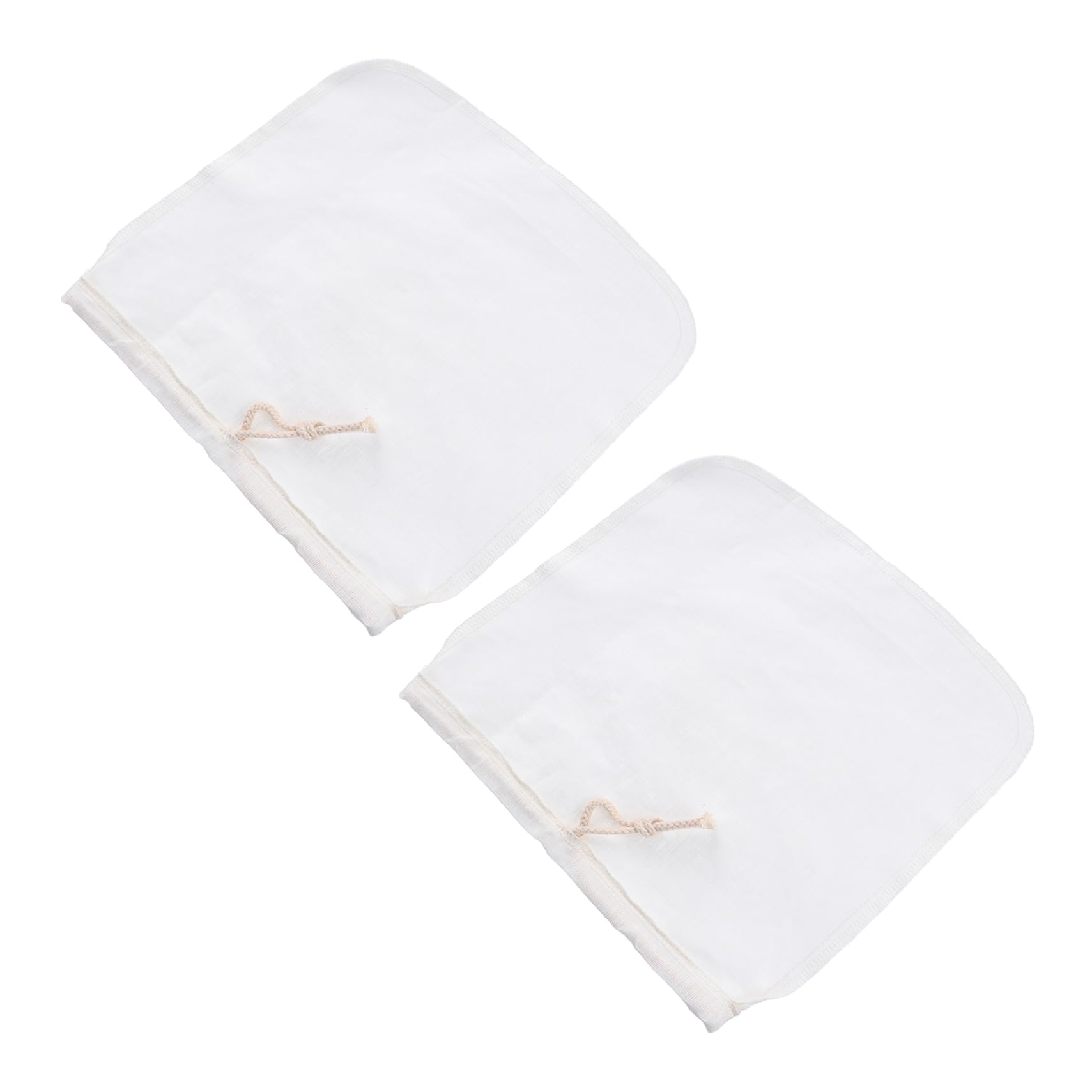 BRIGHTFUFU 2pcs Strainer Bags Reusable Strong Nut Milk Filter Leakproof Design for Wine Malt Juice Filtering
