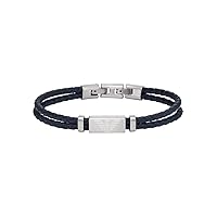 Emporio Armani Bracciale da uomo, Bracciale identificativo in acciaio inossidabile