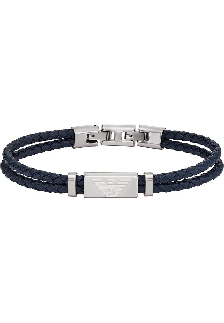 Emporio Armani Men's Stainless steel or Leather with link closure bracelet