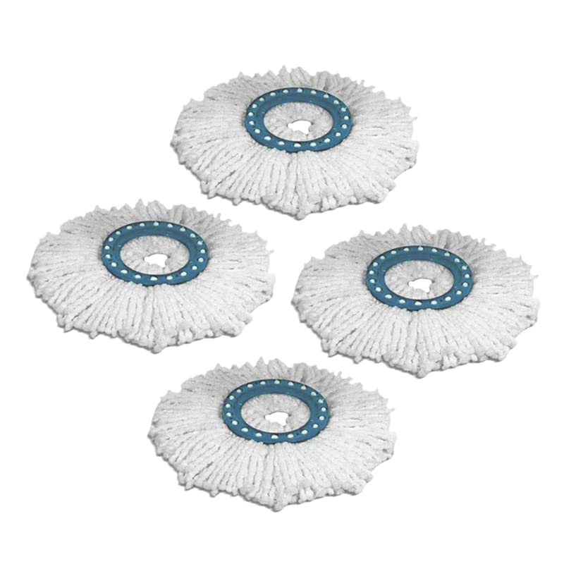 Kits de cabezales de repuesto de microfibra de limpieza fácil 4 piezas para Spin Mop 360 °