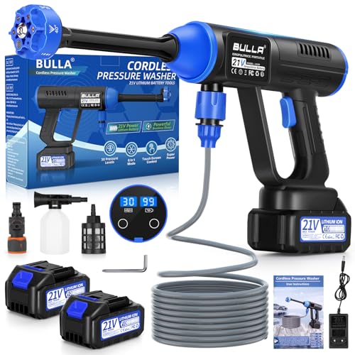Idropulitrice a Batteria, Idropulitrice Portatile con 6 In 1...
