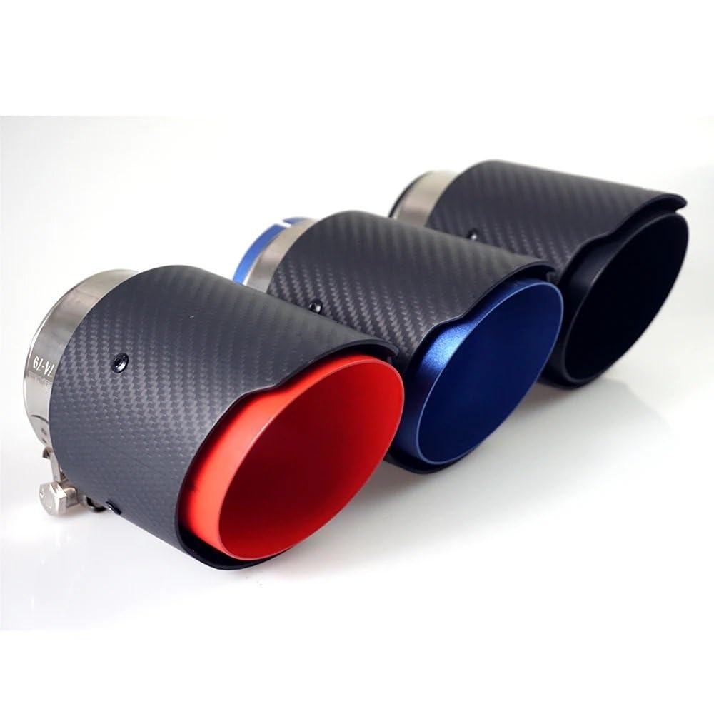 końcówka wydechu 1 sztuka Carbon Exhaust Tips For Mazda CX-5 CX-4 CX-3 for Axela for Pipe Modified Decorative Tail Tip układ wydechowy samochodowy(SILIVER)