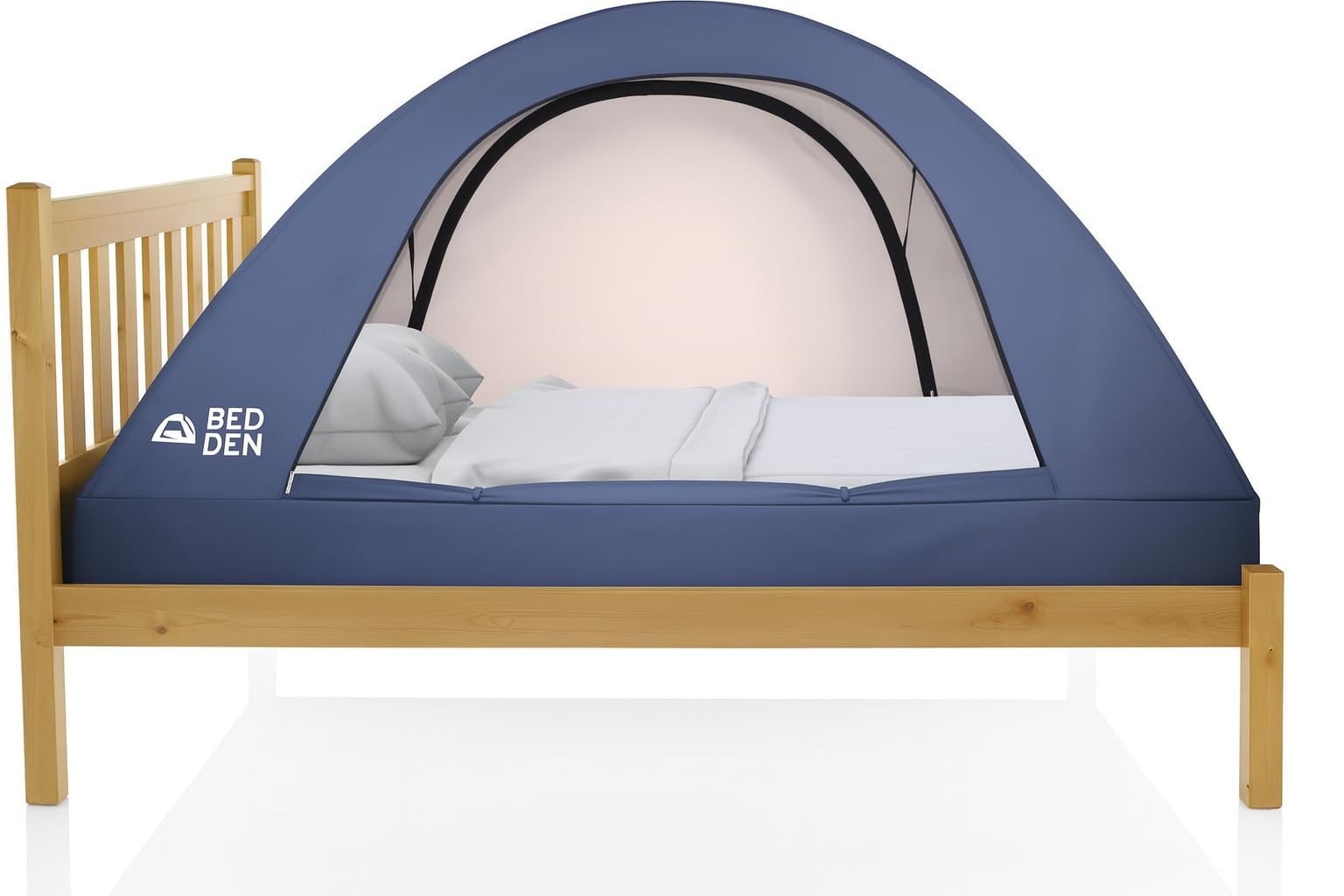 Bed Höhle – Faltbares Sichtschutz-Zelt, Doppelbett, XL (201,9 cm L x 95 cm B x 88,9 cm H), Pop-Up-College-Schlafsaal, Kinder, gemütlicher Schlaf