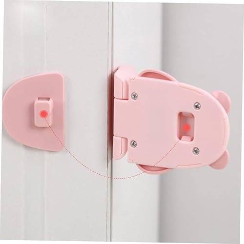 Miniatura 7 de Amosfun 3 unids cerradura de seguridad a prueba de niños Correa de cajón de seguridad para niños Cerradura de nevera Cajón Correas de seguridad para