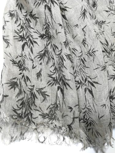 Image of Shanlin Unisex Natural Color 100% Linen Scarves for Men and Women