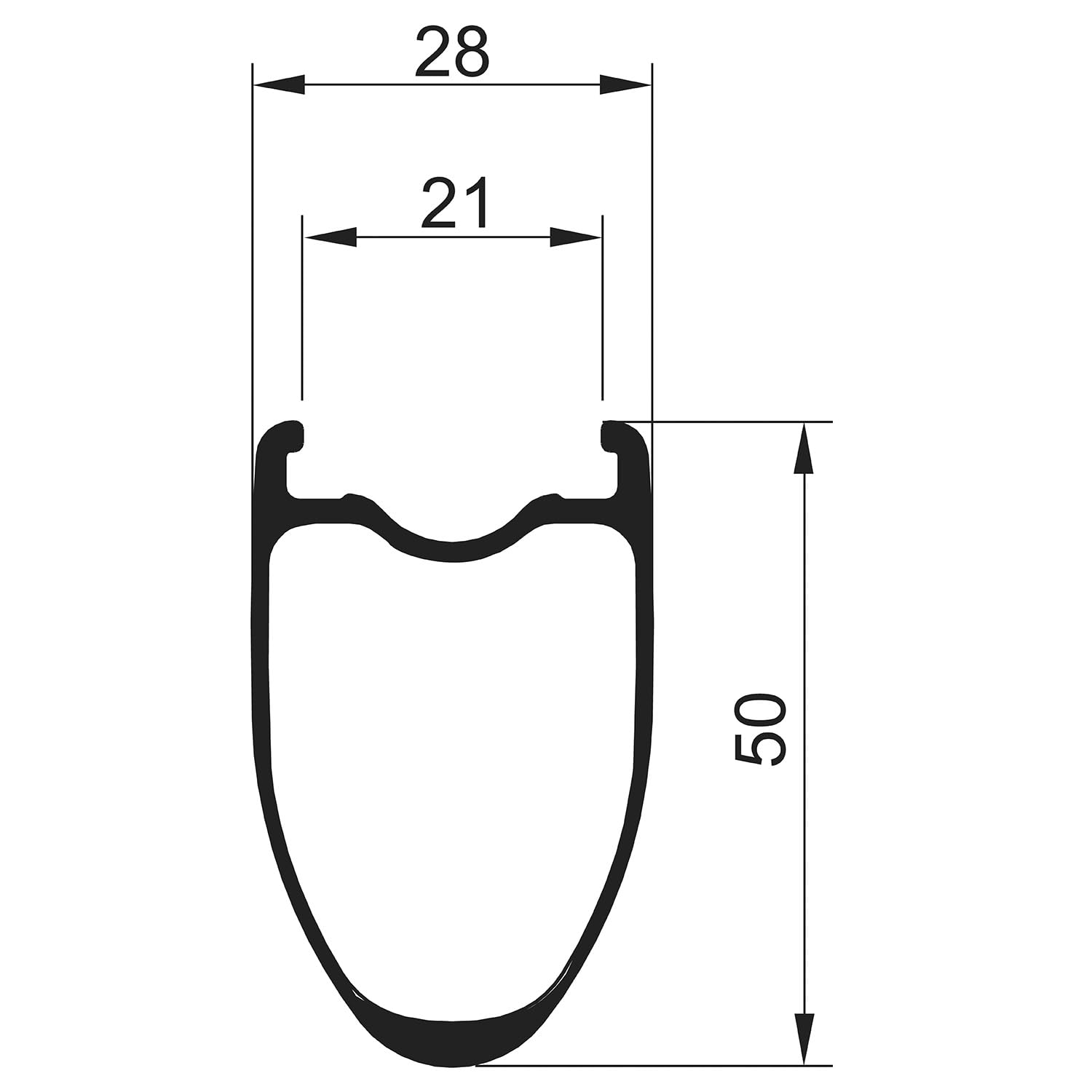 Novatec Kit per bici da corsa in carbonio, 50 mm e 1,317 g, Tubeless, R5 Disc CL-Pro, Sram XDR