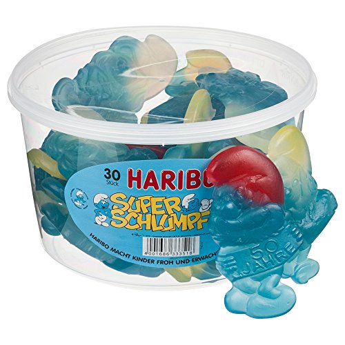 Haribo - Bonbons Schtroumpfs XXL - 30 par boîte - 1440 g
