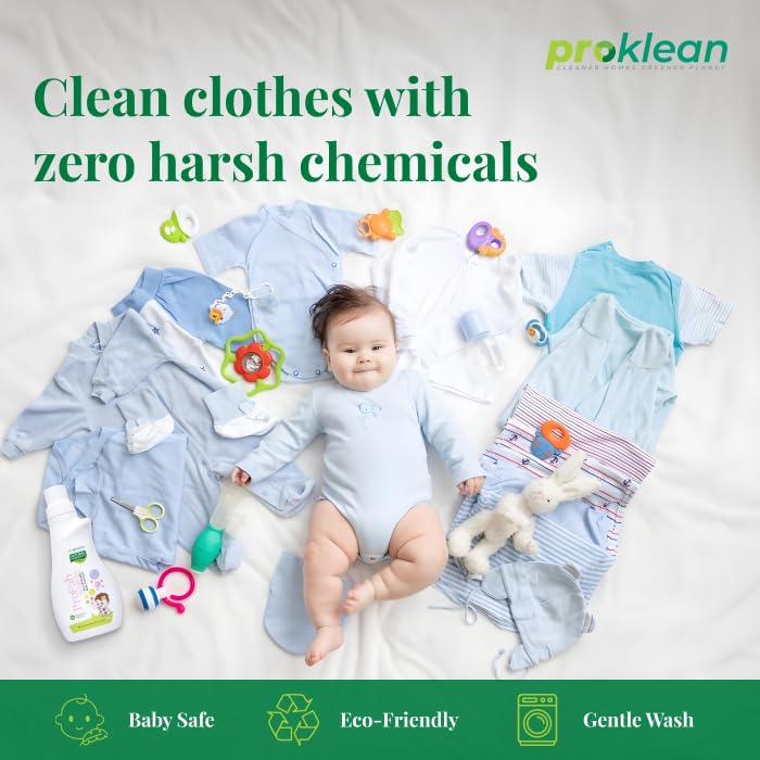 Image of ProFab Kuddles | Eco-friendly baby detergent | 99.9% germ free | Natural ingredients | Hypoallergenic | Non-toxic | Bio-based | Baby Safe | Gentle on hand | Biodegradable | 500 ml