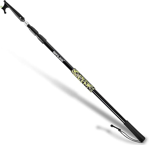 Miniatura 34 de SAN LIKE Gancho telescópico para barco, flotante, duradero, resistente al óxido con cuentas luminosas, poste de empuje para acoplar azul, negro