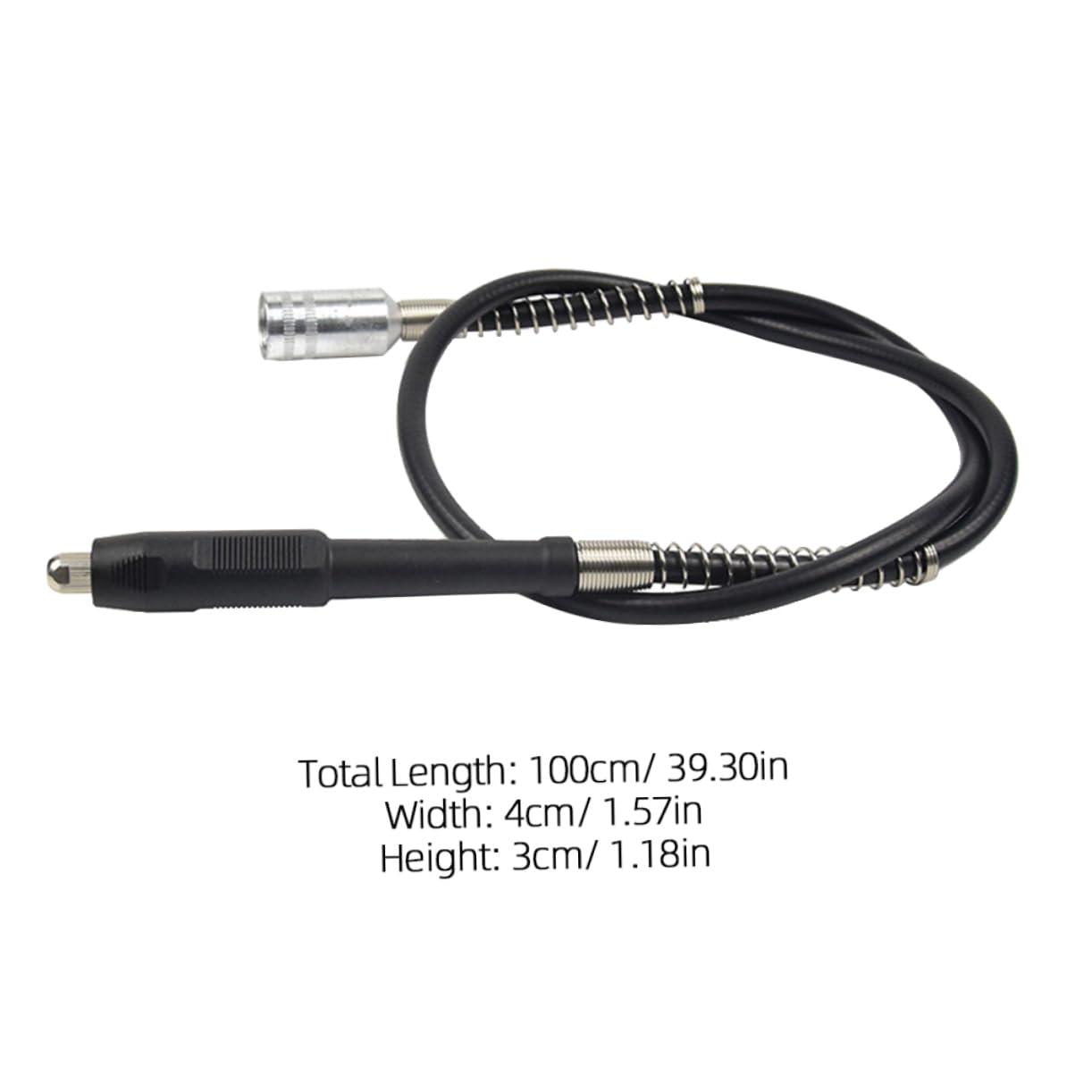 HOMSFOU Electric Drilling Tool Accessory 108cm Flex Shaft Extension for Grinder Polishing Engraving Milling Machine