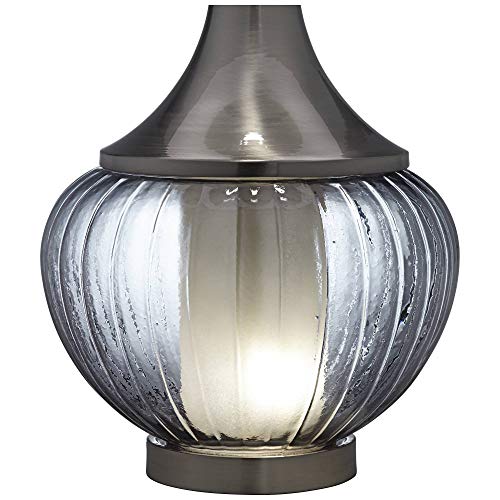 Lámpara de mesa 360 Lighting Courtney 28.5" vidrio ahumado miniatura 5