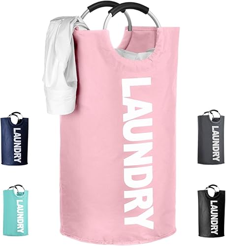 Cesta de lavandería plegable con asas para lavandería, contenedor de lavado independiente, organizador de ropa sucia para juguetes, artículos