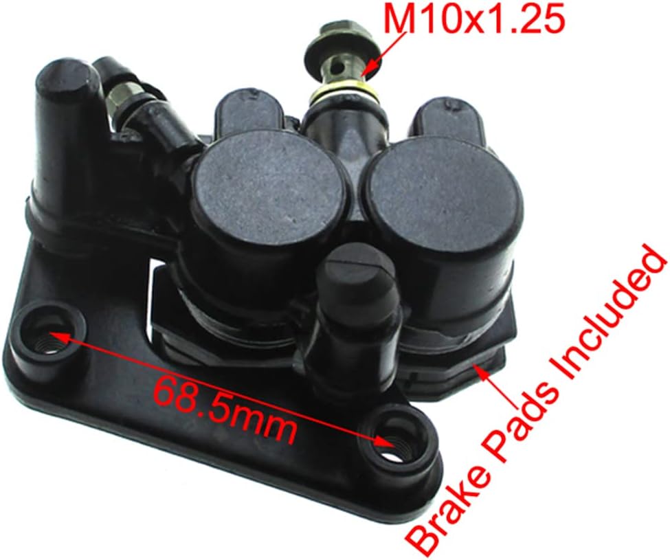 DJ-Motor GY6 Front Brake Caliper Left With Brake Pads For 2 Piston Scooter 50cc 125cc GY6 Benzhou JMSTAR Jonway Bike