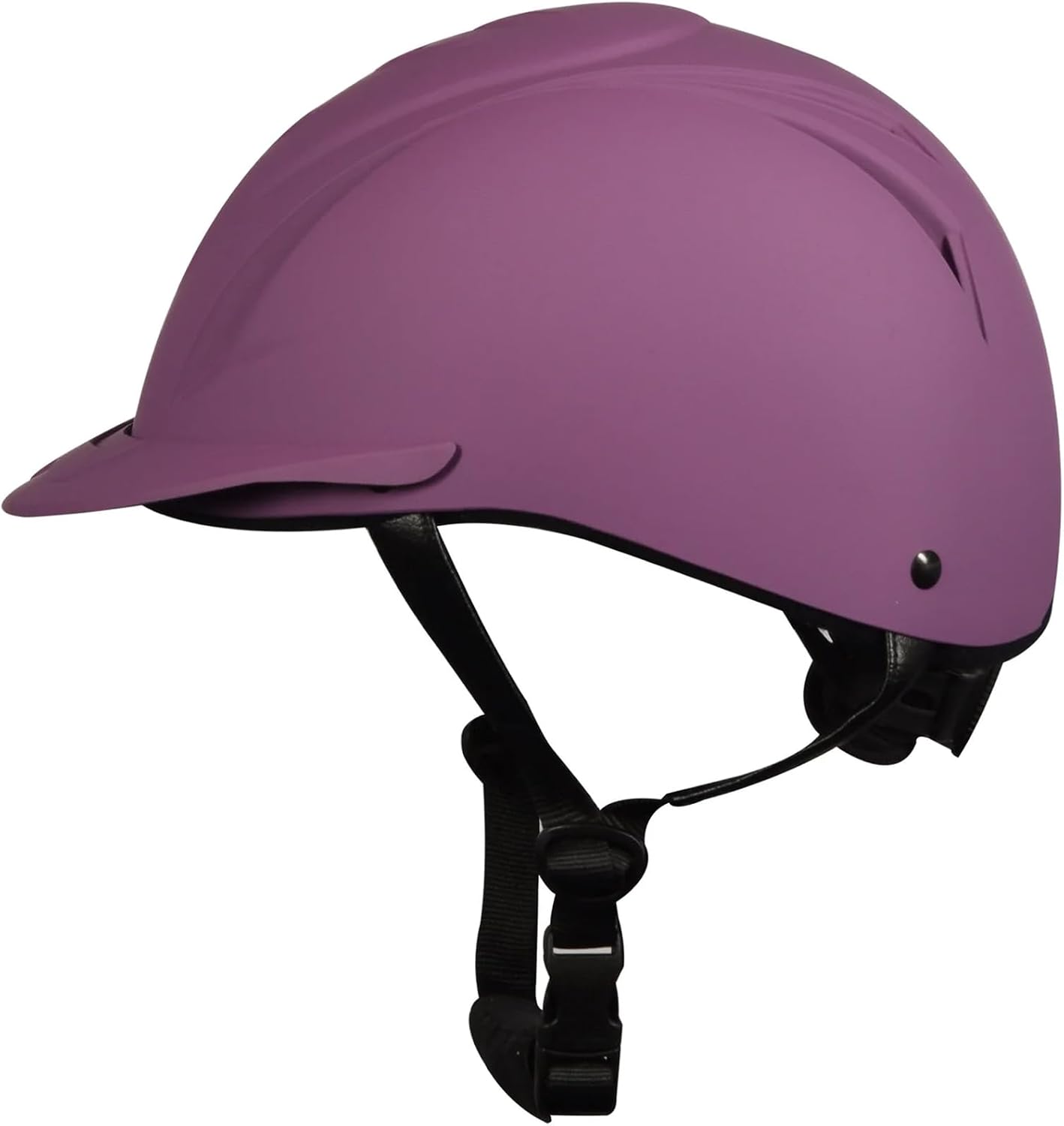 OVATION Unisex Deluxe Schooler Riding Helmet - Lightweight Breathable Adjustable Equestrian Safety Helmet w/Removable Liner, Purple, Large/X-Large