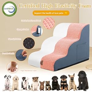   Dog-Stairs-Ramp-for-Small-Dogs-and-Cats-Pet-Stairs-for-High-Bed-and-Couch-Non-Slip-Pet-Steps-with-Larger-Step-Area-No-Assembly-3-Tiers-Pink