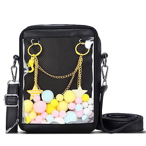 Ita Bag Small Clear Crossbody Bag Mini DIY Transparent Shoulder Messenger Bag