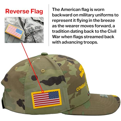 Image of Operation Iraqi Freedom Veteran Hat for Men Official Licensed US Army OIF Combat Veterans Adjustable Cap