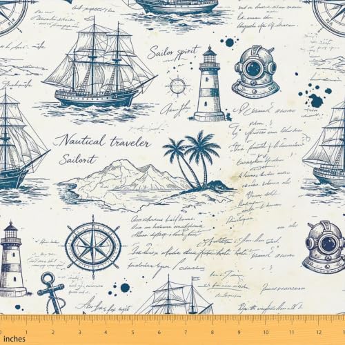 Feelyou Tissu Rembourrage Nautique Doux 3 Verges
