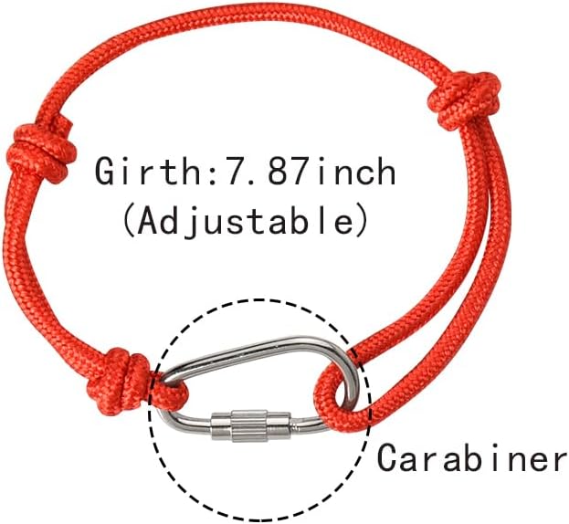 Rock Climbing Cord Bracelet for Best Friend Birthday Christmas Gifts for Bestie Sister Brother Sliding Knot Bracelet Set for Climber Hiking Gifts for Girlfriend Boyfriend Anniversary Wedding Gift - Image 2