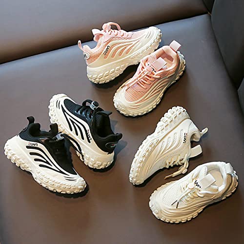 Lightweight Running Shoes for Kids, Mesh Running Shoes, Kids Knit Sneakers, Tennis Shoes for Girls Boys White4